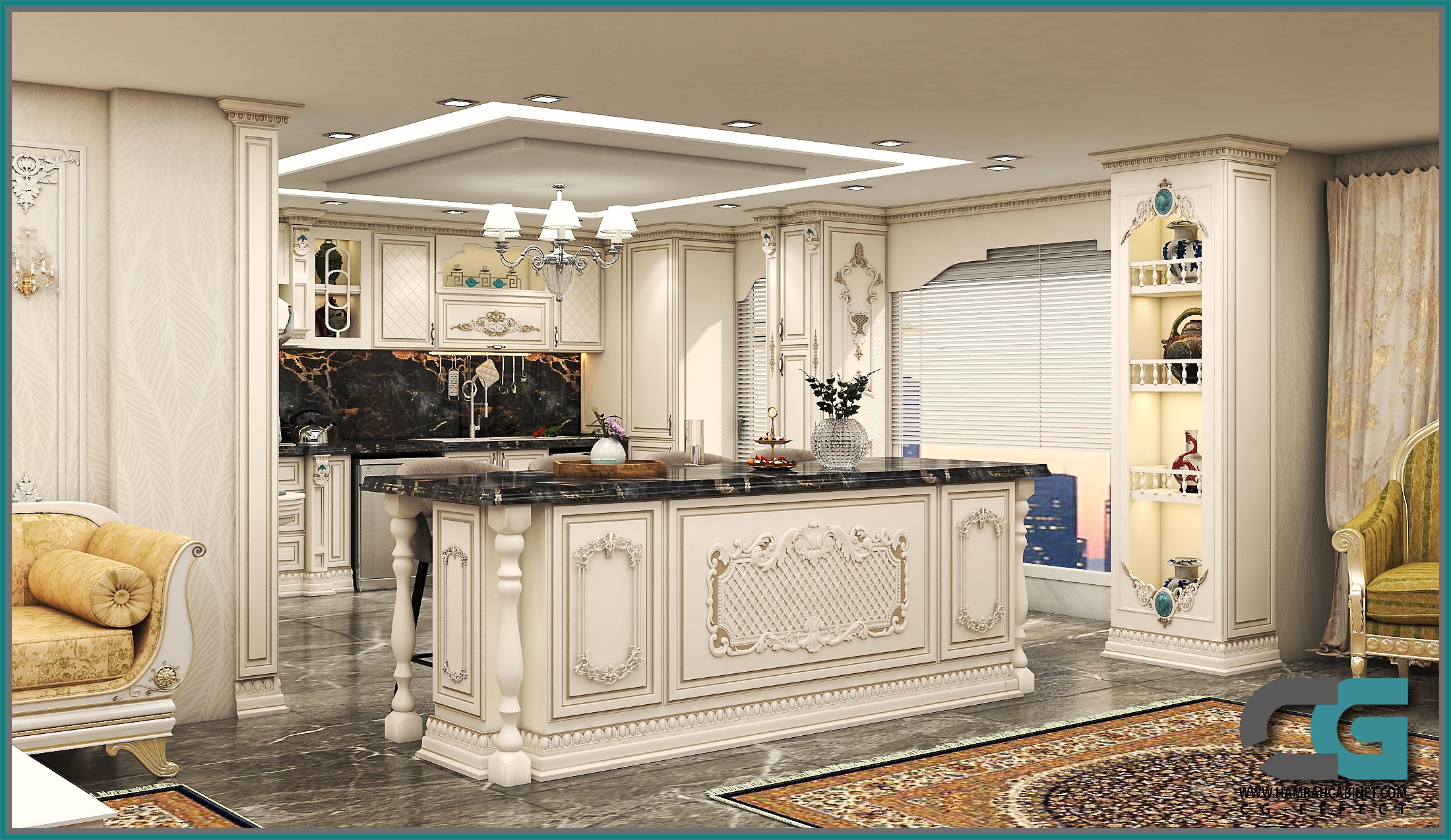 کابینت کلاسیک رنگخور 7